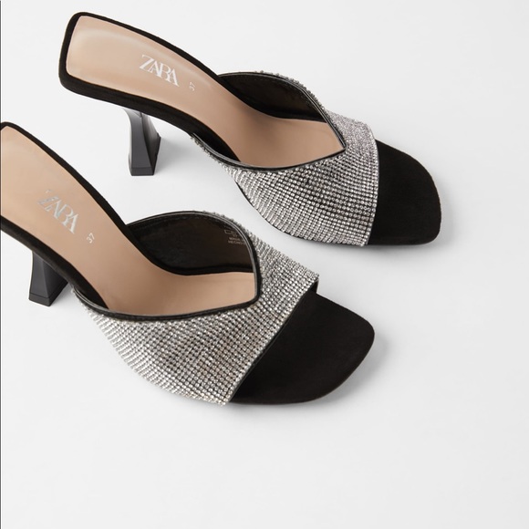 beaded heeled sandals